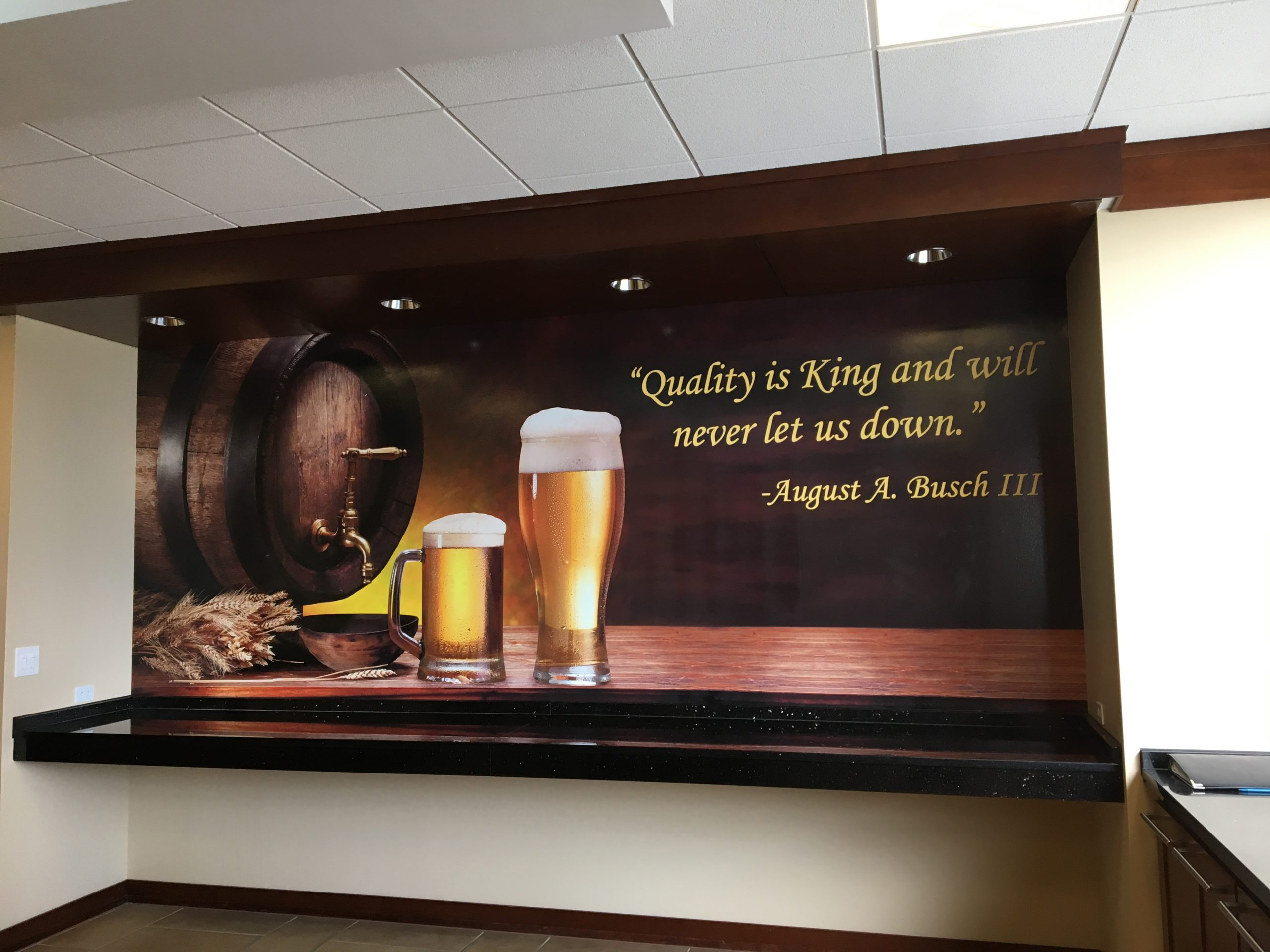 Quality is king wall graphic